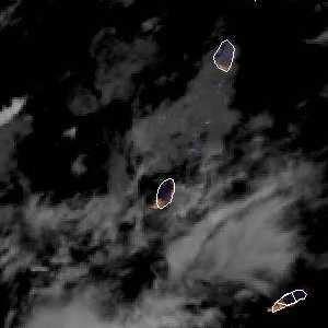 météo tropicale : Image satellite .