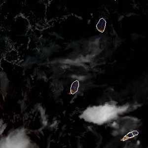météo tropicale : Image satellite .