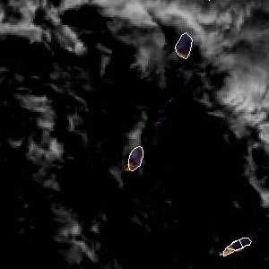 météo tropicale : Image satellite .