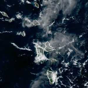 météo tropicale : Image satellite .