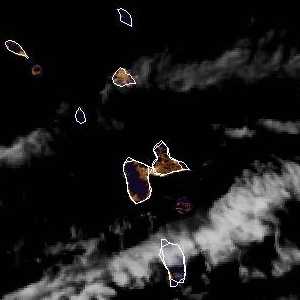 météo tropicale : Image satellite .