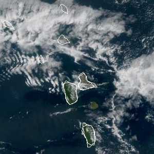 météo tropicale : Image satellite .