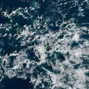 météo tropicale : Image satellite .