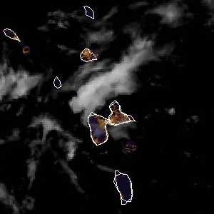 météo tropicale : Image satellite .
