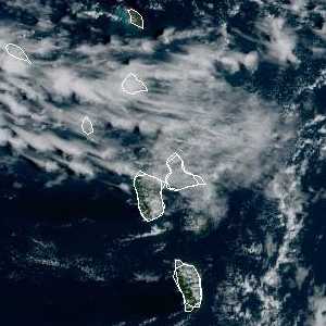 météo tropicale : Image satellite .