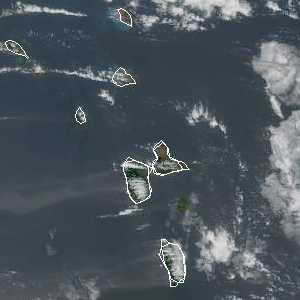 météo tropicale : Image satellite .