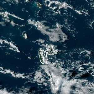 météo tropicale : Image satellite .