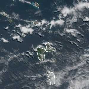 météo tropicale : Image satellite .