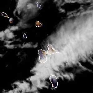 météo tropicale : Image satellite .