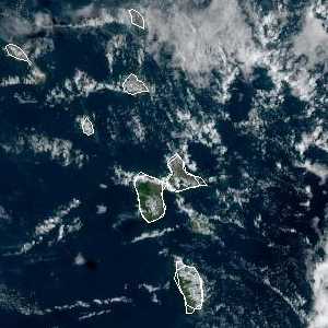 météo tropicale : Image satellite .
