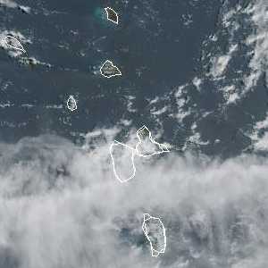 météo tropicale : Image satellite .