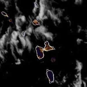 météo tropicale : Image satellite .