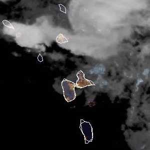météo tropicale : Image satellite .