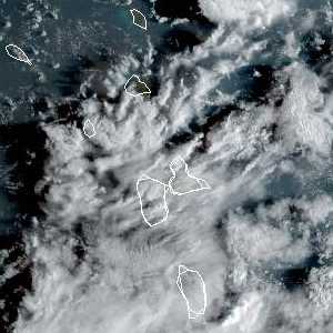 météo tropicale : Image satellite .