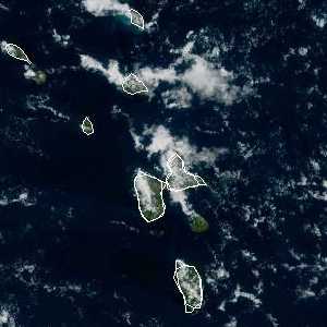 météo tropicale : Image satellite .