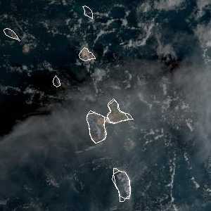 météo tropicale : Image satellite .