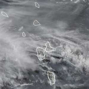 météo tropicale : Image satellite .