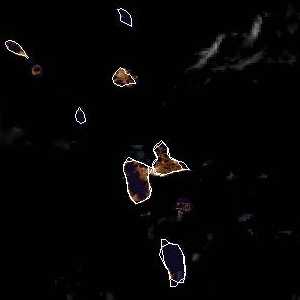 météo tropicale : Image satellite .
