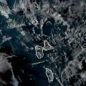 météo tropicale : Image satellite .
