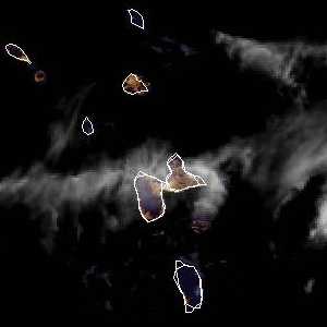 météo tropicale : Image satellite .