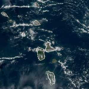 météo tropicale : Image satellite .