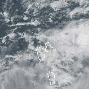 météo tropicale : Image satellite .