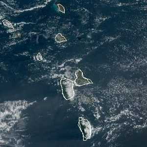 météo tropicale : Image satellite .