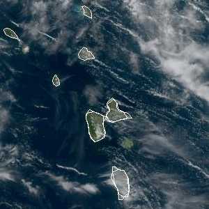 météo tropicale : Image satellite .