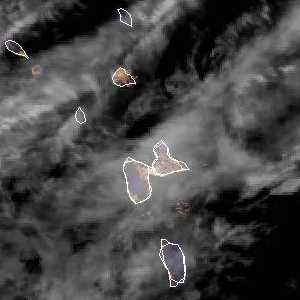 météo tropicale : Image satellite .