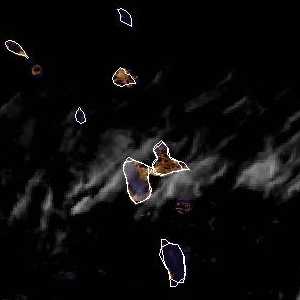 météo tropicale : Image satellite .
