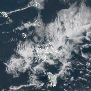 météo tropicale : Image satellite .