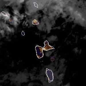 météo tropicale : Image satellite .
