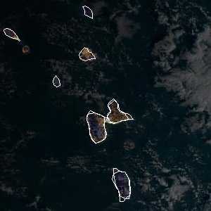 météo tropicale : Image satellite .