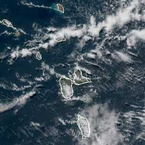 météo tropicale : Image satellite .