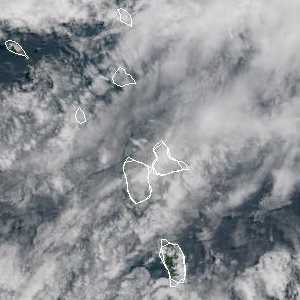 météo tropicale : Image satellite .
