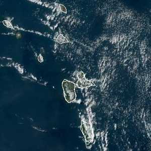 météo tropicale : Image satellite .