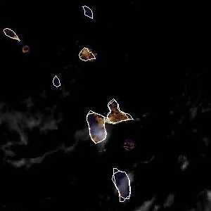 météo tropicale : Image satellite .