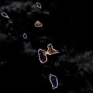 météo tropicale : Image satellite .