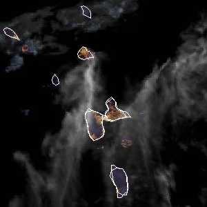 météo tropicale : Image satellite .