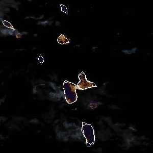 météo tropicale : Image satellite .