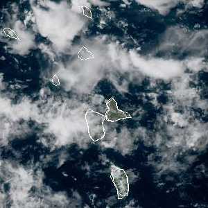 météo tropicale : Image satellite .