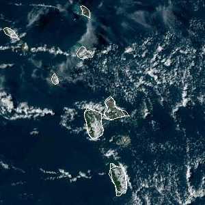 météo tropicale : Image satellite .