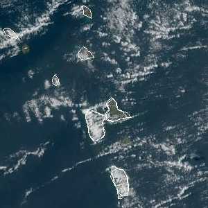 météo tropicale : Image satellite .