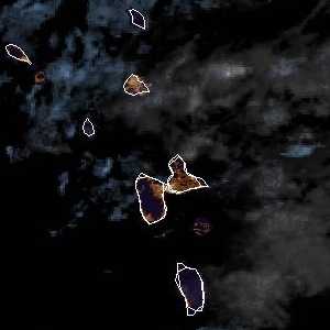 météo tropicale : Image satellite .