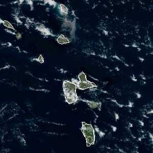 météo tropicale : Image satellite .