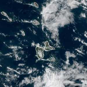 météo tropicale : Image satellite .