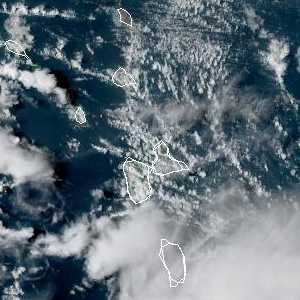 météo tropicale : Image satellite .