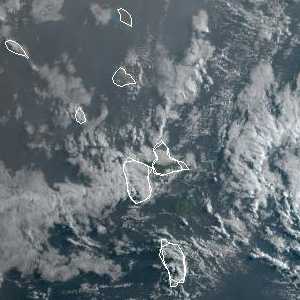 météo tropicale : Image satellite .
