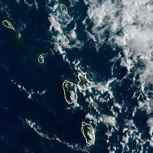 météo tropicale : Image satellite .