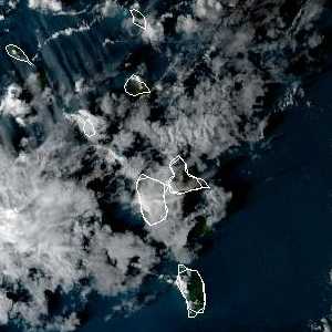 météo tropicale : Image satellite .